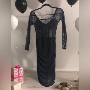 Elegant Black Sheer Dress